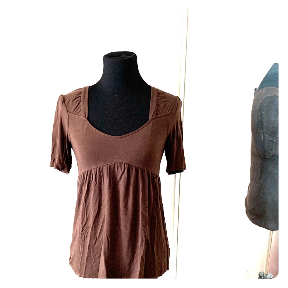 Style & co brown top size PM